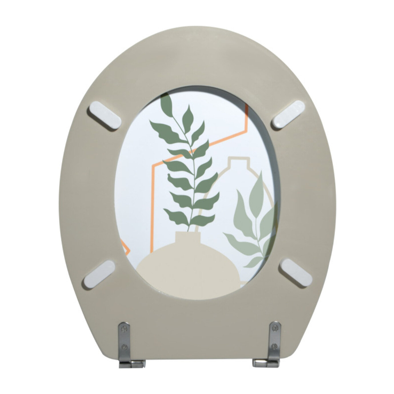 Abattant wc MDF AMELIA Multicolore - Charnières Inox MSV