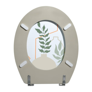 Abattant wc MDF AMELIA Multicolore - Charnières Inox MSV
