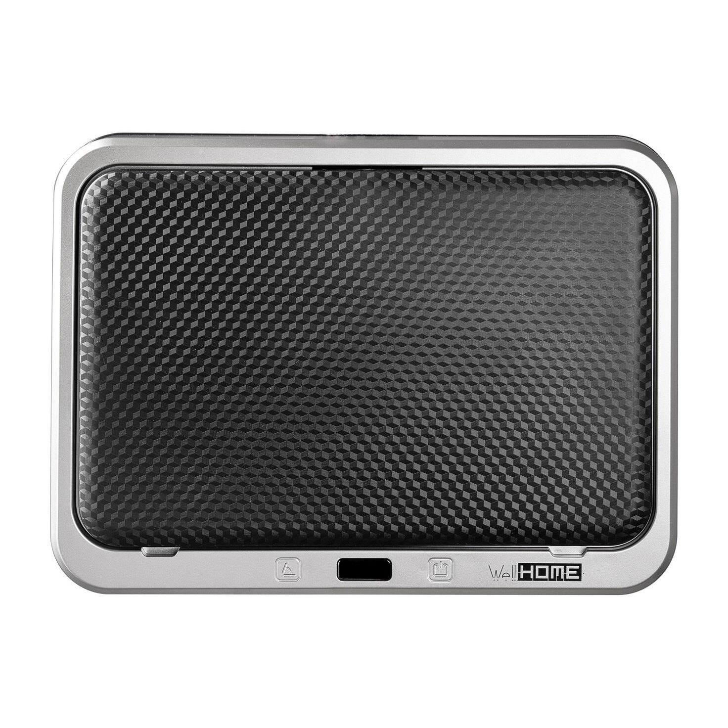 Well home - cubo de basura inteligente para reciclaje con apertura automática y contacto manual 15l+15l 35,5x26x60cm color gris