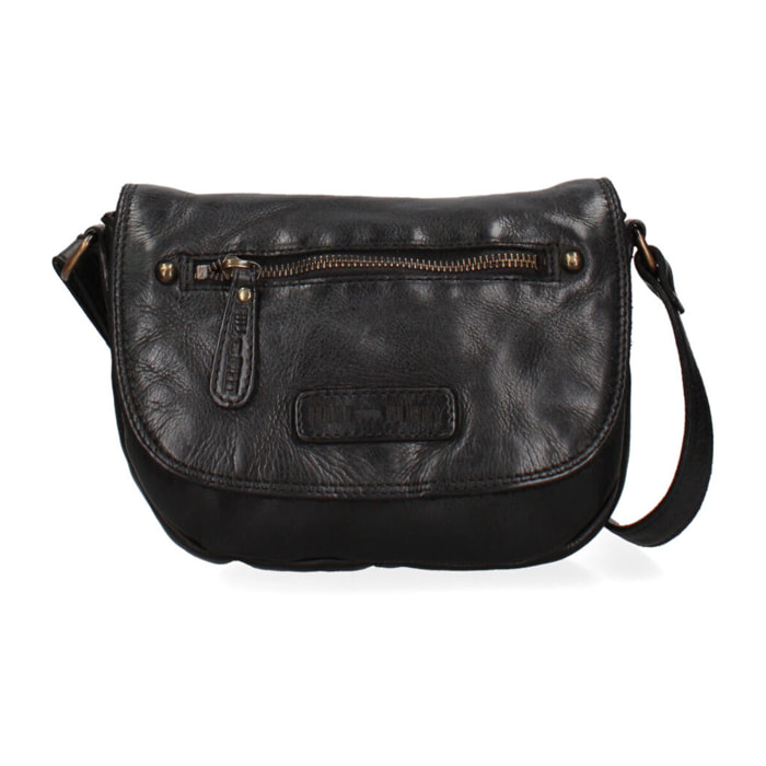 Borsa a tracolla  da uomo In Vera pelle Made in Italy 21x17x4,5 cm