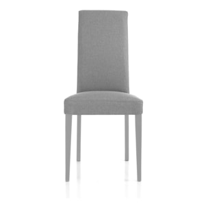 Tomasucci Ensemble de 2 chaises LELLA en tissu gris