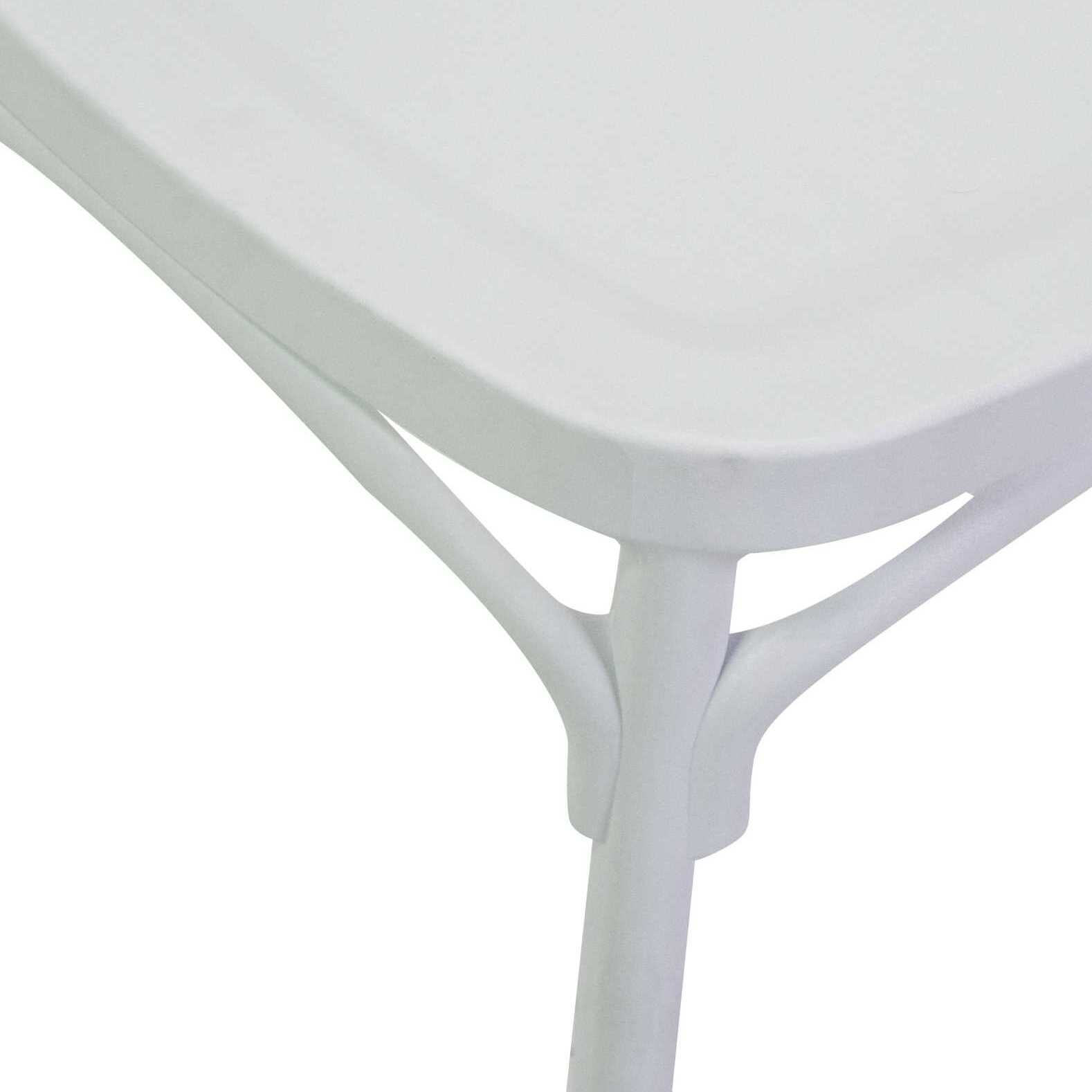 Sedia cross Vacchetti in plastica bianca cm47x51h45,5/90