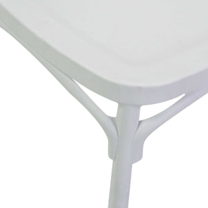 Sedia cross Vacchetti in plastica bianca cm47x51h45,5/90