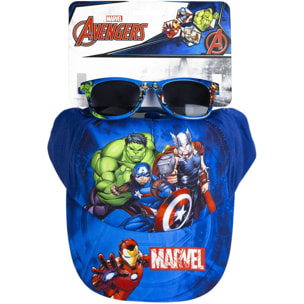 Gorra Set Gafas De Sol Avengers