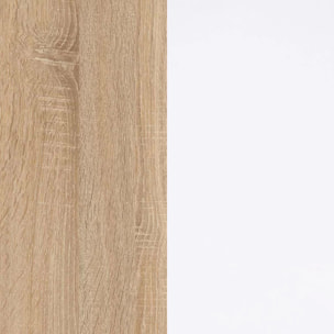 Aparador Lira Blanco Artik (Blanco Mate) - Roble Canadian