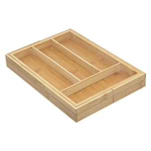 Range-couverts 6 compartiments extensibles bambou