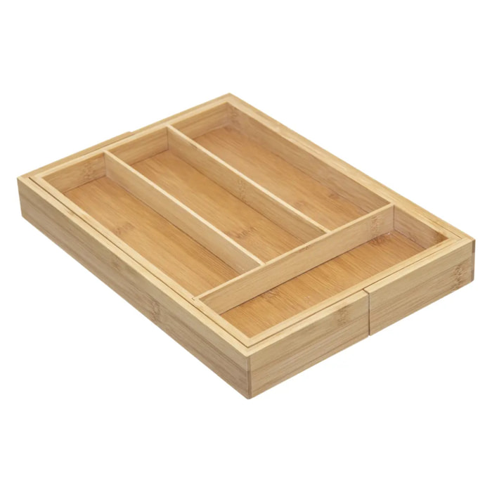 Range-couverts 6 compartiments extensibles bambou