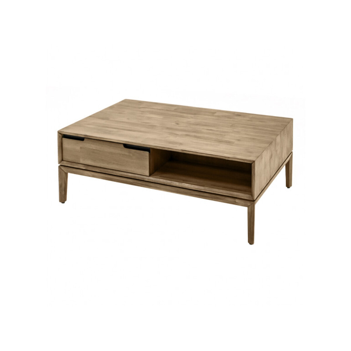 Table basse avec rangements en bois d'acacia - AMALFI