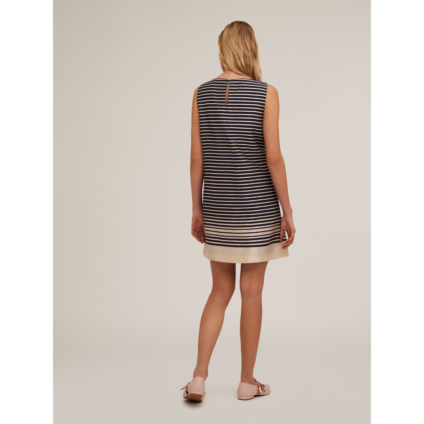 Motivi - Vestido ajustado a rayas - Azul