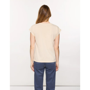 Camiseta Manga Corta Beige - Joei