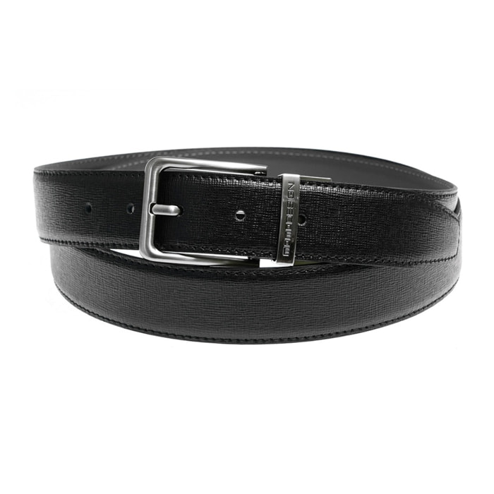 Cintura da uomo in vera pelle Made in Italy - Modello Adrien - 100 cm