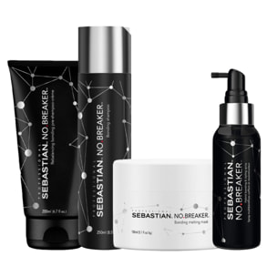 SEBASTIAN Kit No Breaker Pre Shampoo 200ml + Shampoo 250ml + Mask 150ml + Spray 100ml