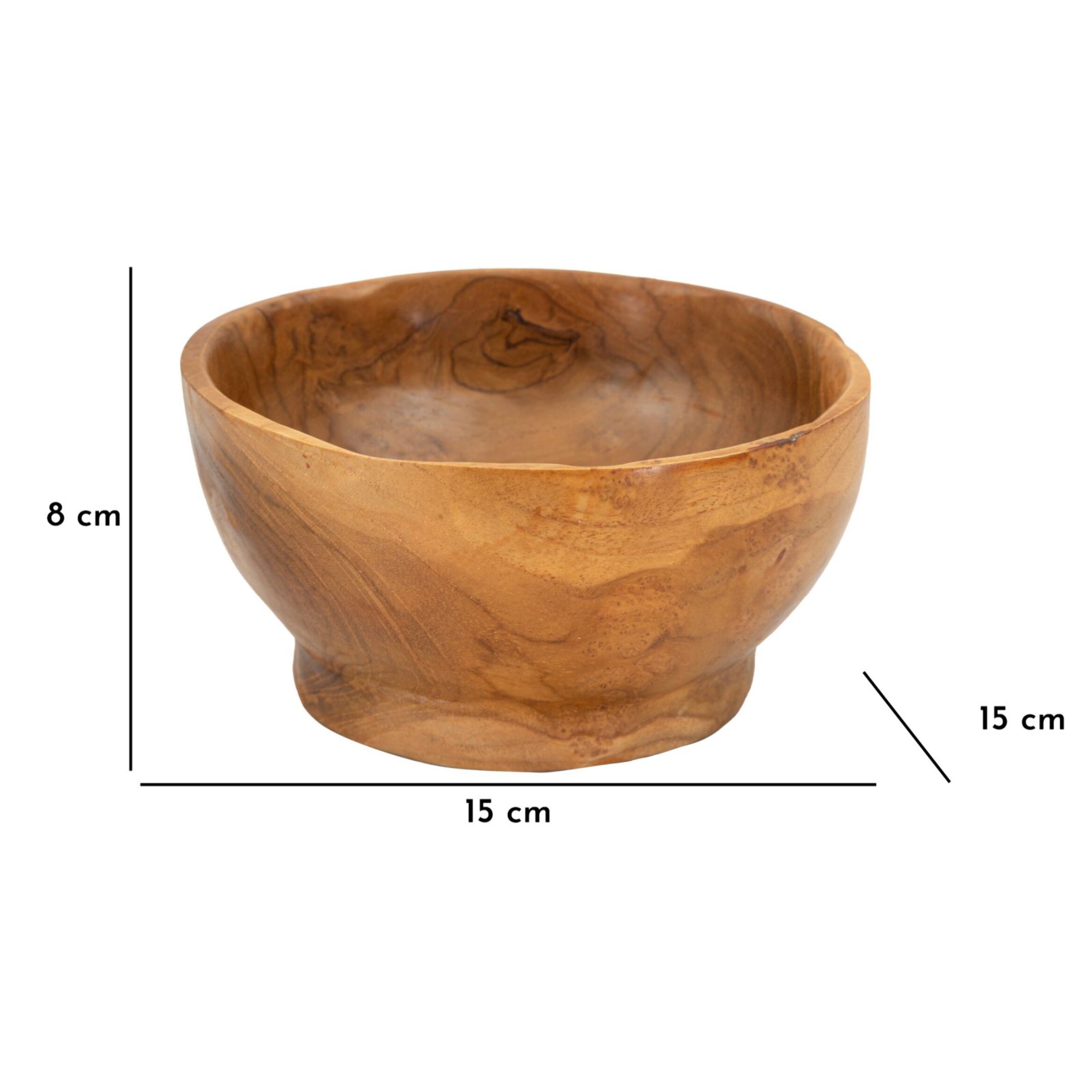 S/TASCHE BUTOT IN TEAK RIC. CM Ø 15X8 (PEZZI UNICI - NON RIP. IN SERIE)