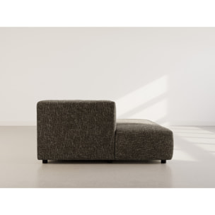 Curtis - canapé d'angle gauche 4 places avec accoudoir en tissu texturé - Vert Olive