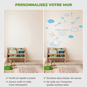 Stickers Muraux décoration adhésifs Lapin I have a dream