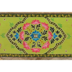 Cómoda de Madera de Mango 120 Cm Estilo Étnico Boho