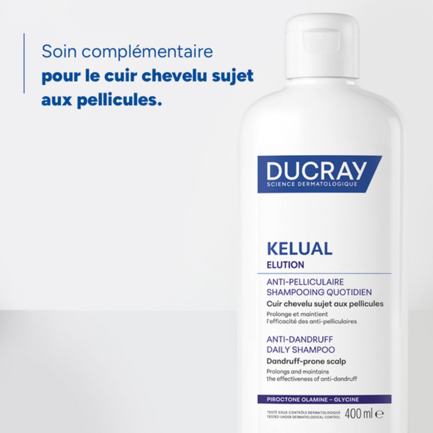 Ducray Shampooing Quotidien Antipelliculaire Kelual Elution - Shampooing Doux Equilibrant 200 ml