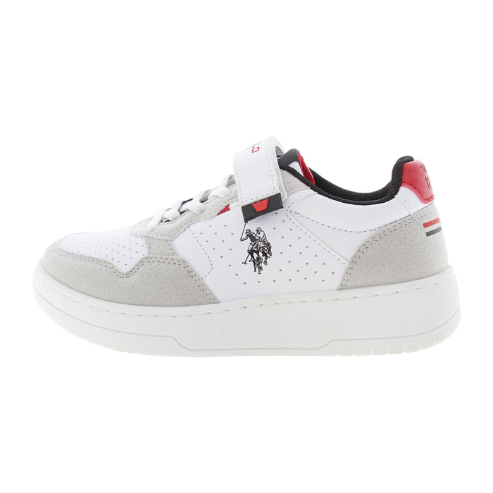 Sneakers U.S. Polo Assn. bianco-rosso