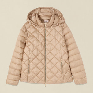 Oltre - Plumífero ligero con capucha - Beige
