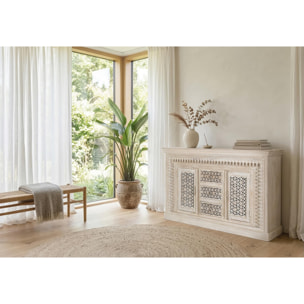 Aparador de Madera de Mango Estilo Mediterráneo Moderno