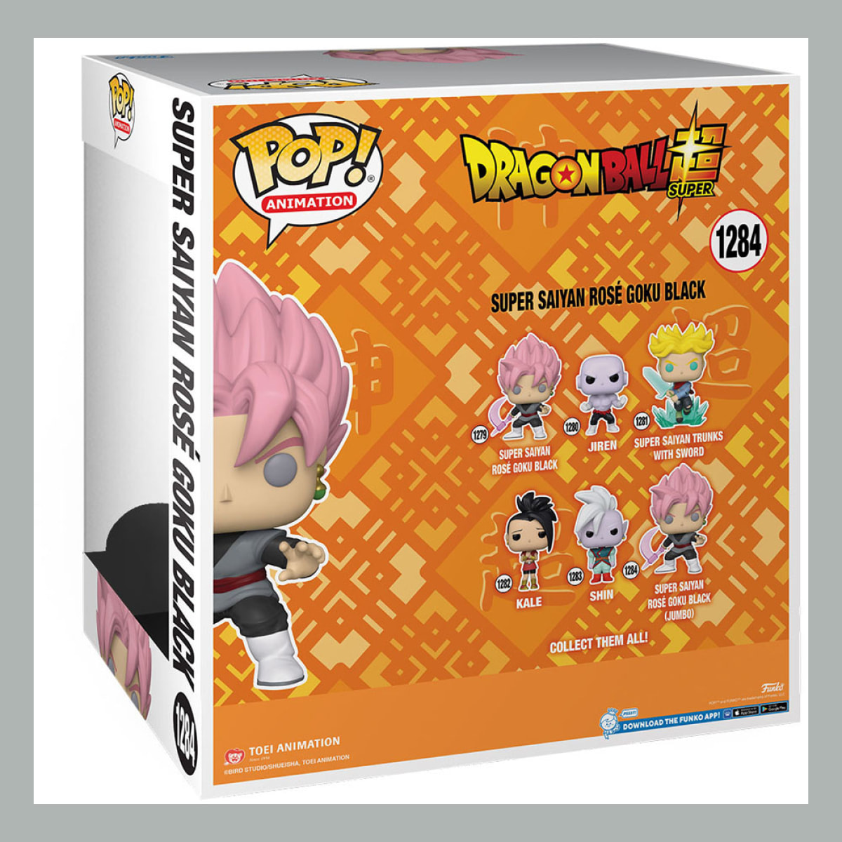 Dragon Ball Super Funko Jumbo Pop! Vinile Figura Black Goku Super Saiyan Rosa 25 Cm