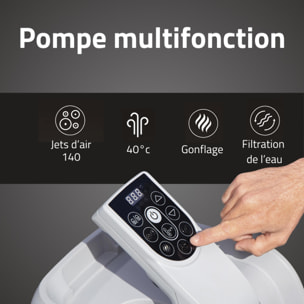 Bestway Spa gonflable carré Lay-Z-Spa Ibiza AirJet 4-6 personnes