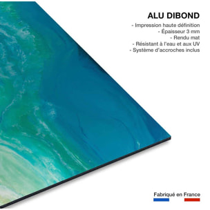 Tableau bleu fluide Tableau alu Dibond