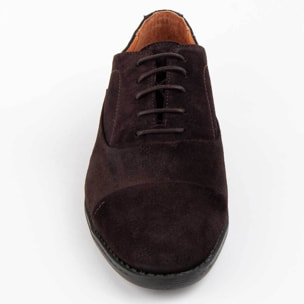 Zapato Oxford De Piel - Marron