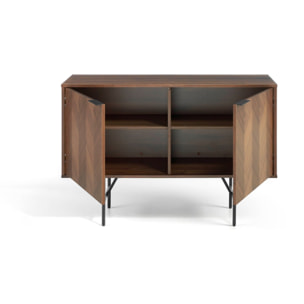 Aparador – Nogal en espiga y negro