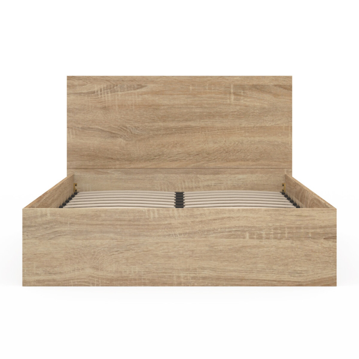 Lit coffre Sicile 160x200cm effet bois naturel