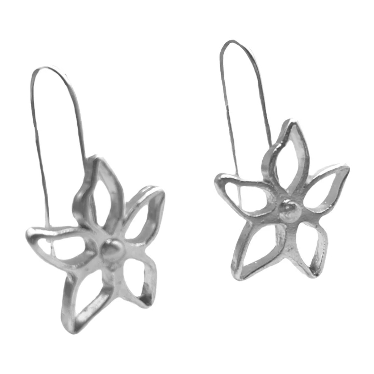 Pendiente gancho Irregular Blom en plata chapado 10µ