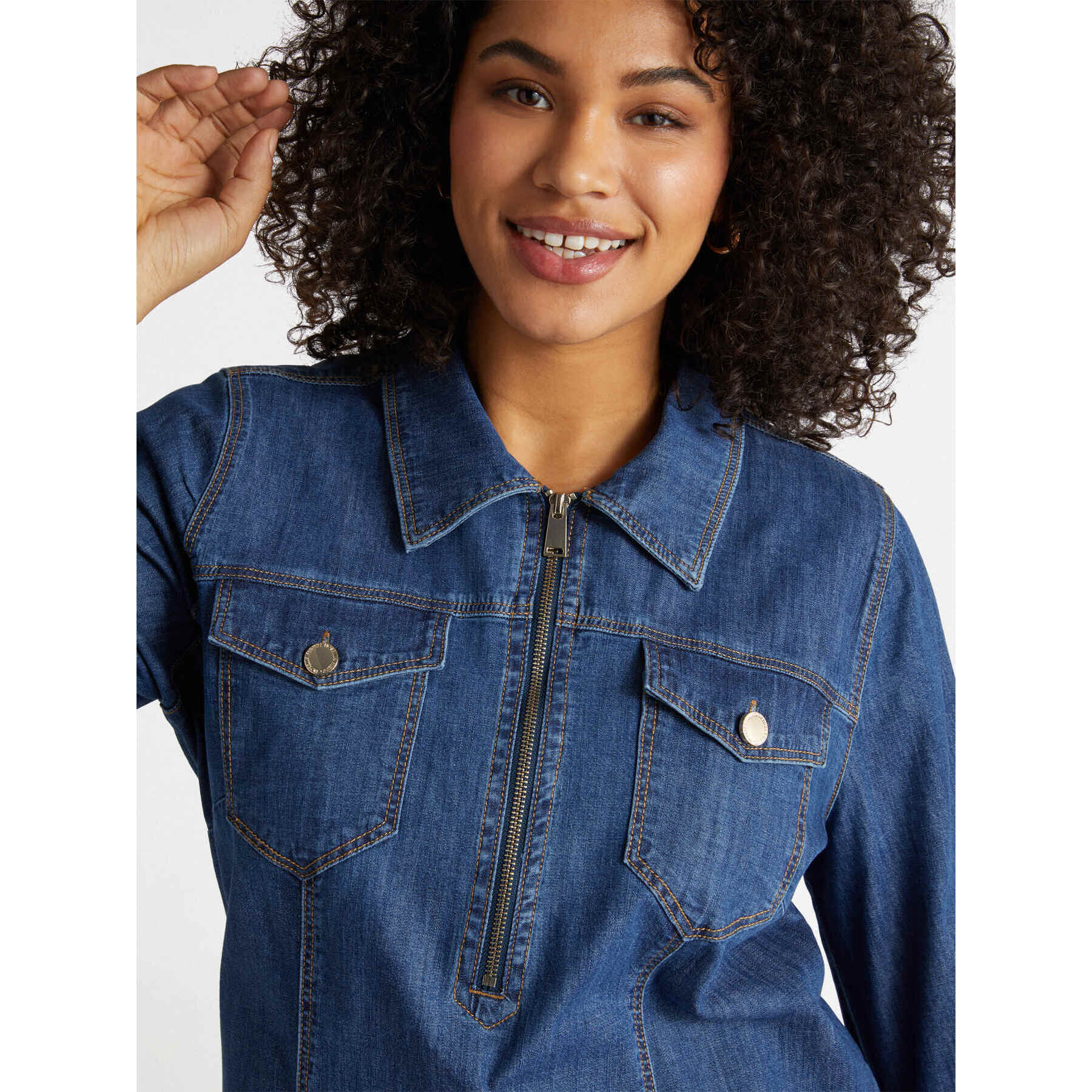 Fiorella Rubino - Vestido de denim - Azul
