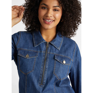 Fiorella Rubino - Vestido de denim - Azul