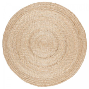 Tapis jute tissé motif faux uni RUJA