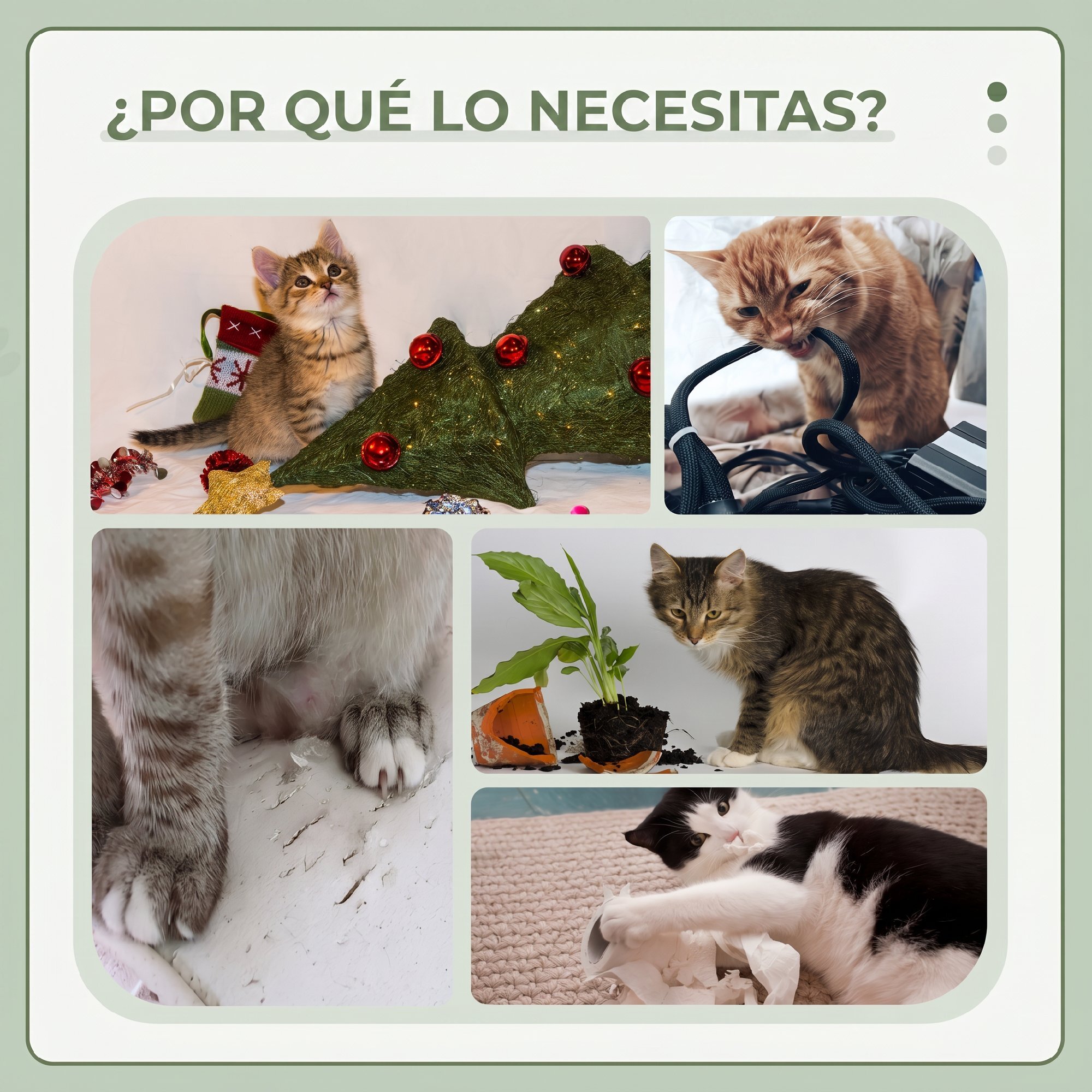 Árbol Rascador para Gatos Torre para Gatos 50x36x70 cm Centro de Actividad con Hamaca Plataforma Postes de Sisal y Bola Colgante Gris Claro