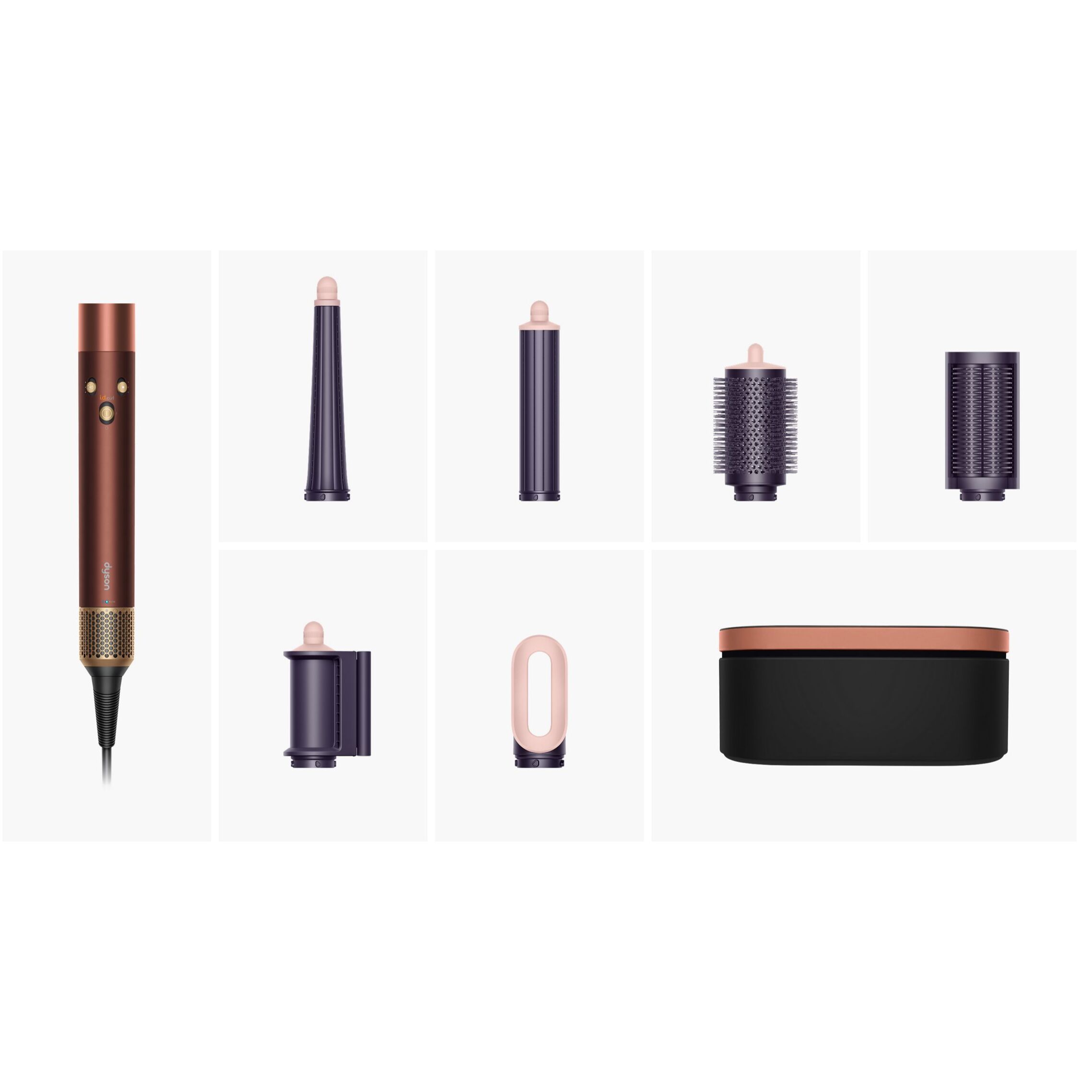 Multi-styler Dyson Airwrap id™ - cheveux raides à ondulés (Prune/Cuivré)