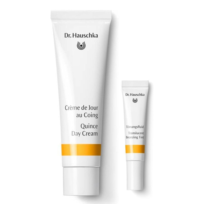 Care & Glow - Coing - Crème de Jour Peaux Normales sans Problème 30 ml + Émulsion Teintée 2,5 ml