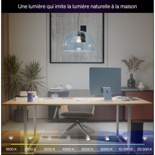 Ampoule LED connectée PHILIPS HUE E27 White&Color Ambiance 100W
