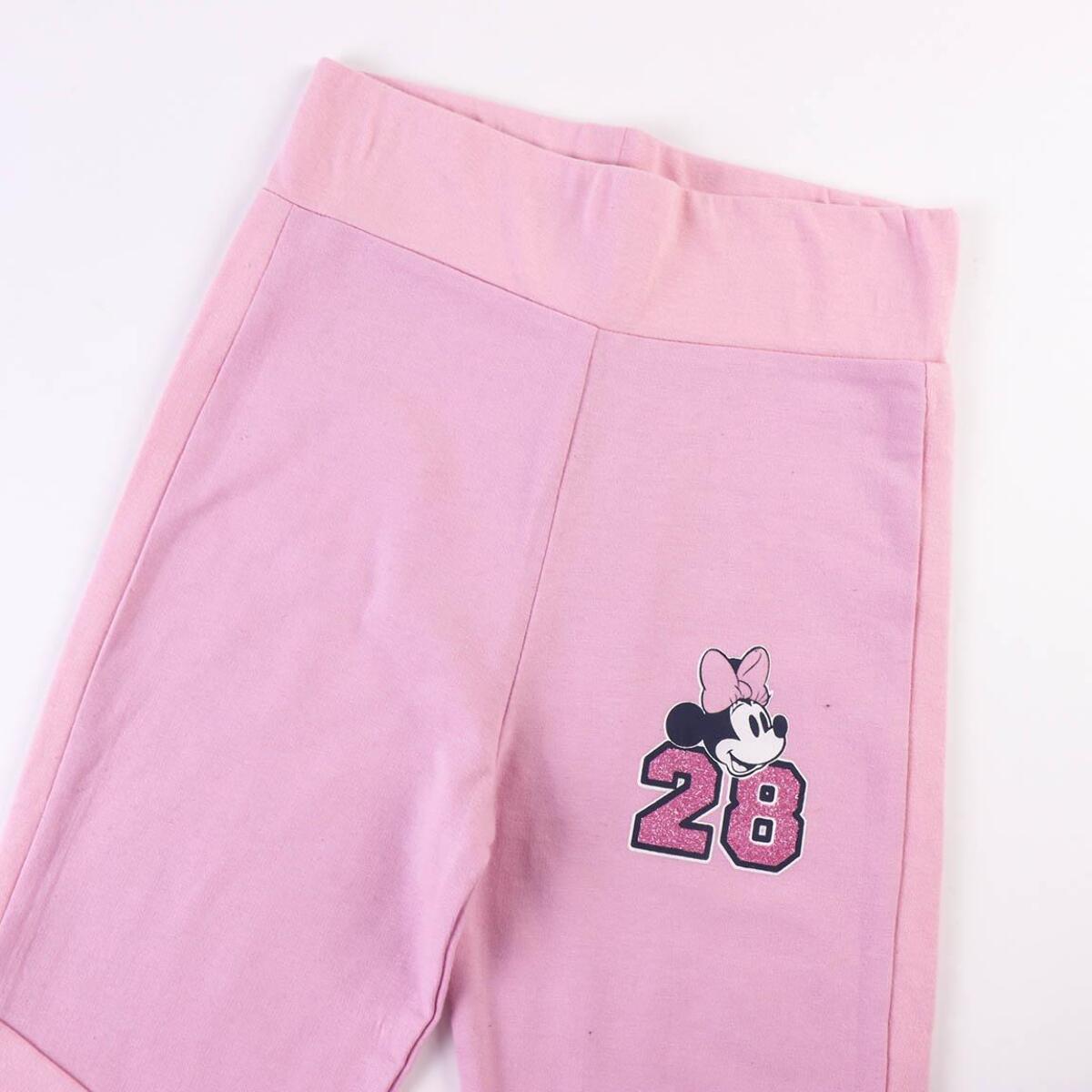 Legging Largo Minnie Mouse - Color Rosa - Talla 12A