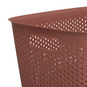 Panier "Tila" 17L sienne en plastique