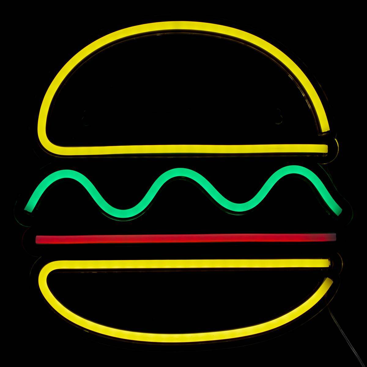 Néon LED Burger 30x30cm