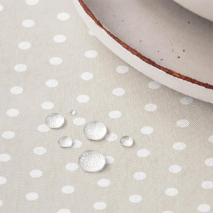 Nappe anti-taches MOCA BEIGE - en 100 % coton