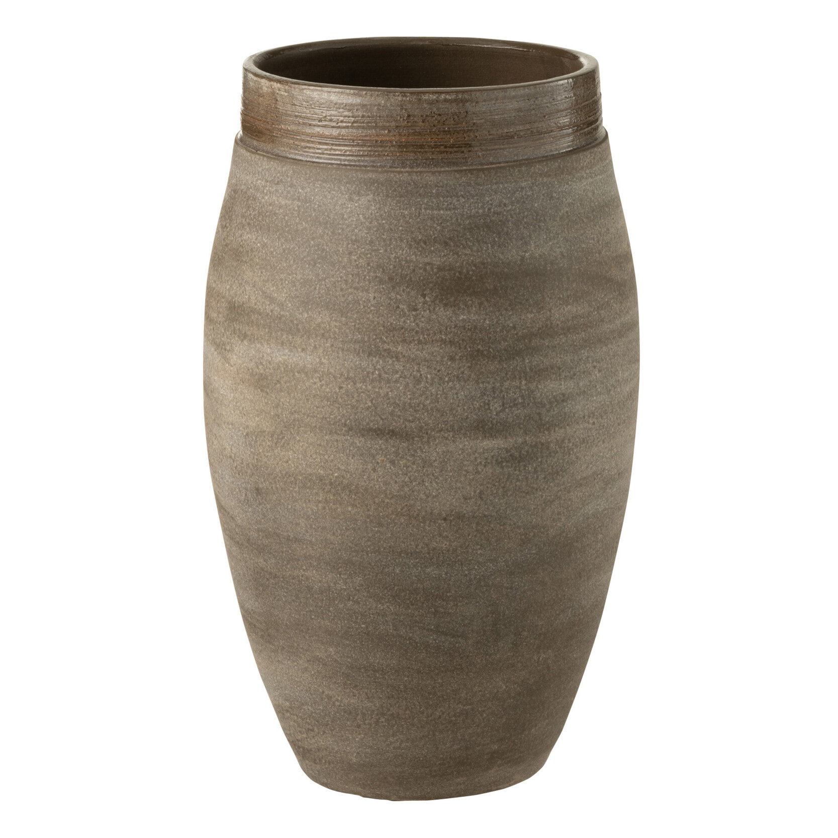 J-Line vase Gio - céramique - marron - small - 37 cm de hauteur