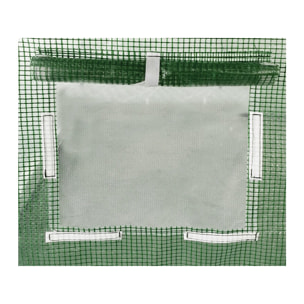 Serre tunelle de jardin 3 x 2 m  "Lys" - 6 m² - 130g - Vert
