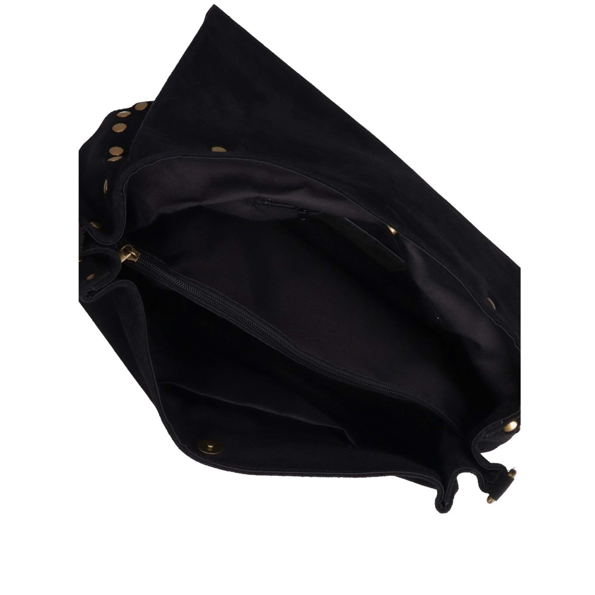 Borsa a mano da donna Made in Italy - Modello Zelia Elite - Pelle scamosciata - 37.0 x 22.0 x 15.0 cm