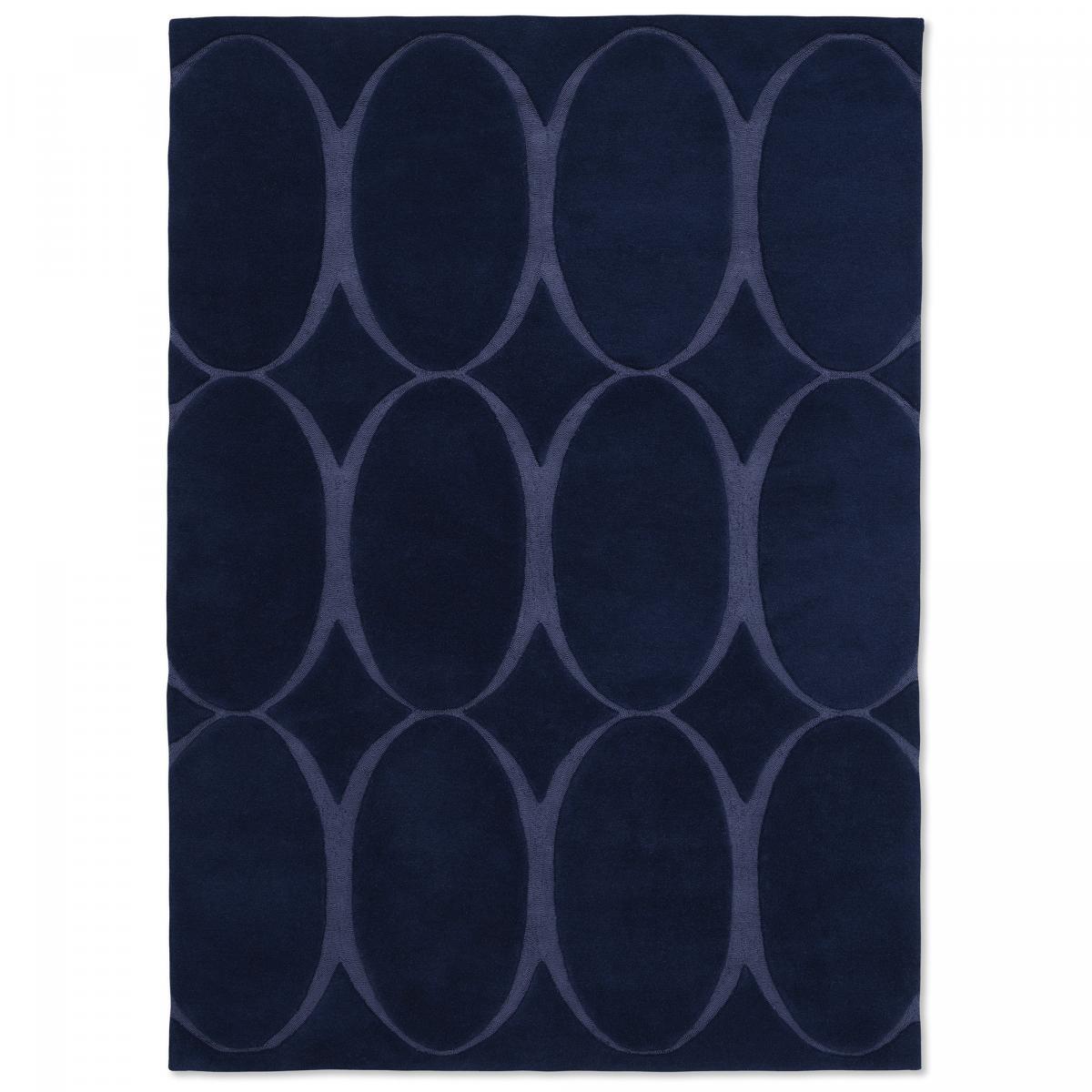 Tapis salon et chambre fait à la main en laine motif simple JONI