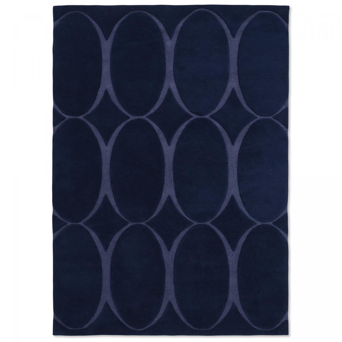 Tapis salon et chambre fait à la main en laine motif simple JONI