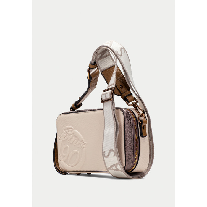 Bandolera  Crema taupe 20cm x 12cm x 7cm