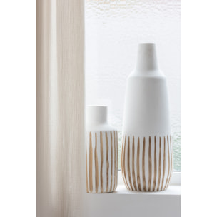 J-Line vase Ying - bois - blanc - large - 56 cm de hauteur