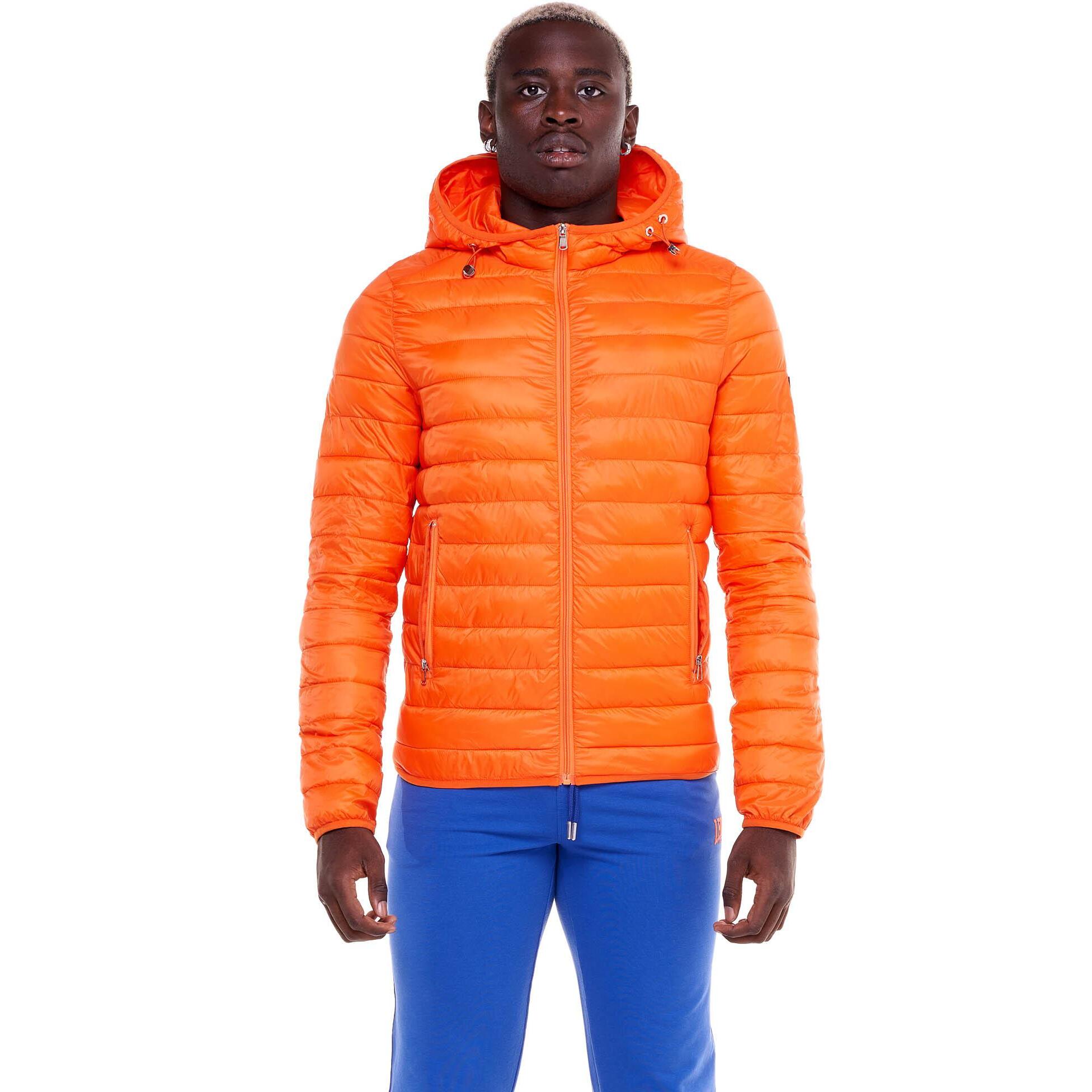 Giubbotto da uomo con cappuccio e zip Basic